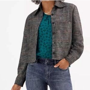 Cabi Windowpane Blueprint Jacket - Size XL
